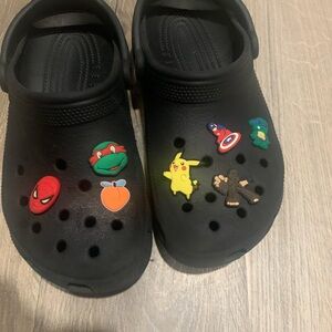 CROCS Black Slip-On Loafers